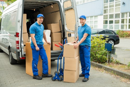 Careful moving support for a flat with stairs and limited access