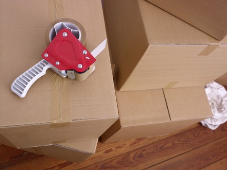 Careful loading of items into a moving truck