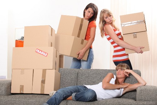 Protected household items packed in strong boxes for moving in Blackheath