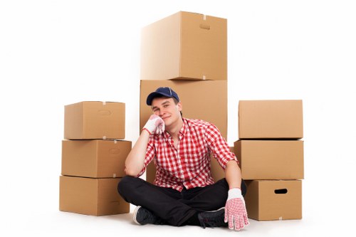 Commercial packing boxes and archive cartons used by Blackheath businesses