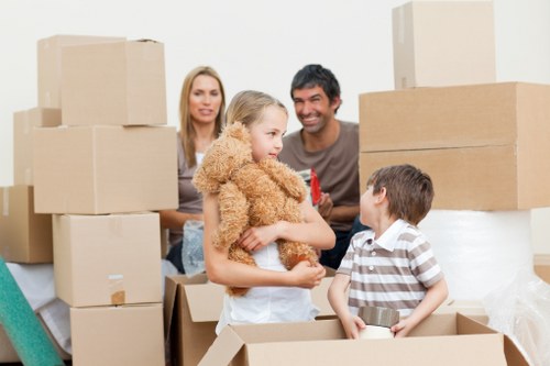 Packing and handling office equipment during a local move